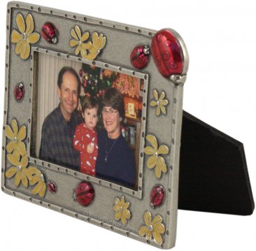 Lady Bug Frame in Solid Pewter