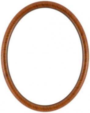 Gilda Vintage Walnut Oval Picture Frame