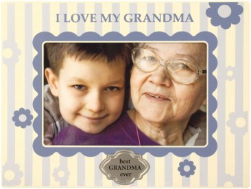 Blue I Love My Grandma Picture Frame