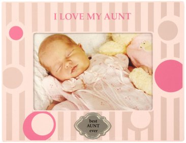 Pink I Love My Aunt Picture Frame
