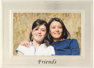 Brushed Silver Friends Picture Frame