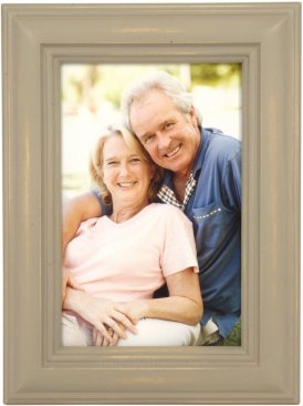 Weathered Antique Grey Picture Frame