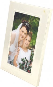 Silver Bead Metal Picture Frame
