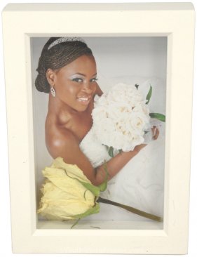 3/4 Deep White Shadow Box Picture Frame