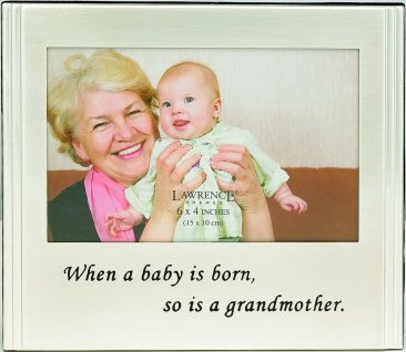 Brushed Silver Grandmother Picture Frame with Inscription