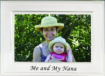 Brushed Silver Me and My Nana Picture Frame