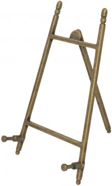 Small Simple Antique Brass Picture Frame Stand