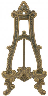 Small Antique Brass Picture Frame Stand