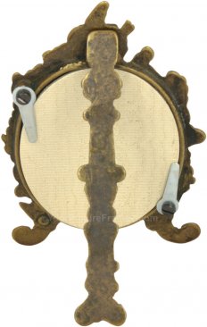 Weathered Antique Brass Oval Picture Frame