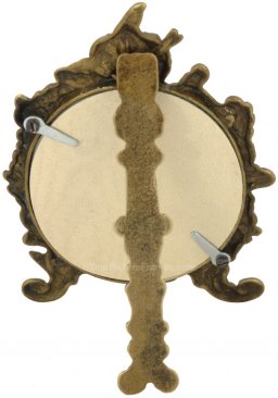 Polished Antique Brass Oval Picture Frame
