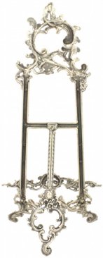Large Antique Silver Victorian Picture Frame Stand