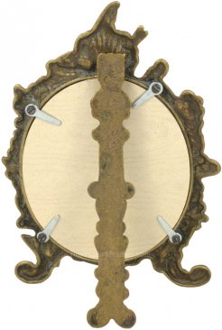 Weathered Antique Brass Oval Picture Frame