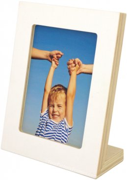 White Wood Magnetic Picture Frame