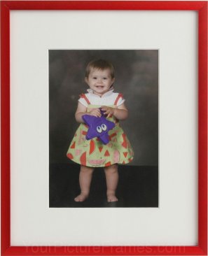 Tornado Red Picture Frame with Mat