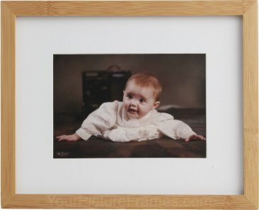 Shasta Natural Matted Bamboo Picture Frame