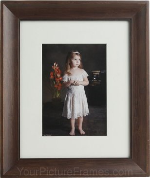 Sierra Brown Matted Bamboo Picture Frame