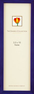 Blue Panoramic Frame with Classic Wood Molding