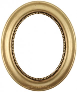 Laurel Gold Leaf Oval Picture Frame