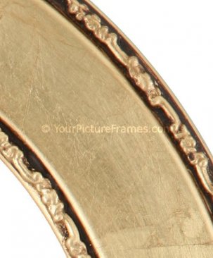 Cora Gold Leaf Oval Picture Frame