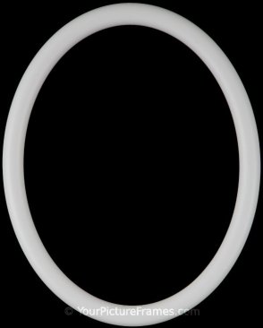 Gilda Linen White Oval Picture Frame