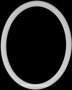 Laini Linen White Oval Picture Frame