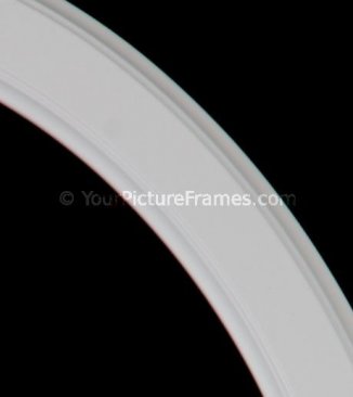 Laini Linen White Oval Picture Frame