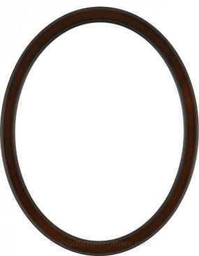 Lyla Rosewood Oval Picture Frame