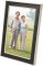 Black Enamel Silver Plated Picture Frame