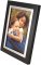 Black and Silver Metal Bezel Wood Picture Frame