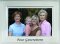 Brushed Silver Four Generations Picture Frame