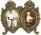 Vintage Double Oval Picture Frame