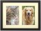 Black Wood Matted Double Picture Frame
