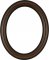 Rissa Rosewood Oval Picture Frame